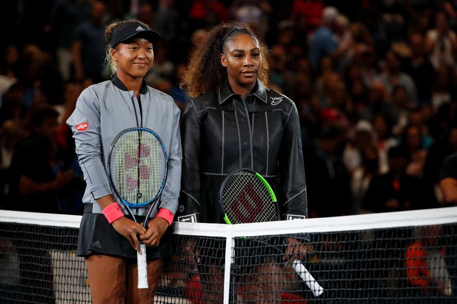 Naomi Osaka and  Serena Williams