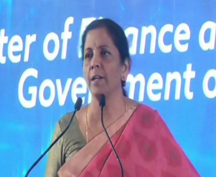 Finance Minister Nirmala Sitharaman while addressing the International Business Conference of Nagarathar on Saturday