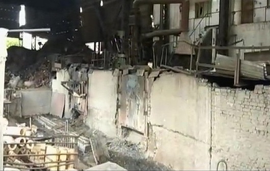 Steel factory in Punjab's Ludhiana after explosion on Friday