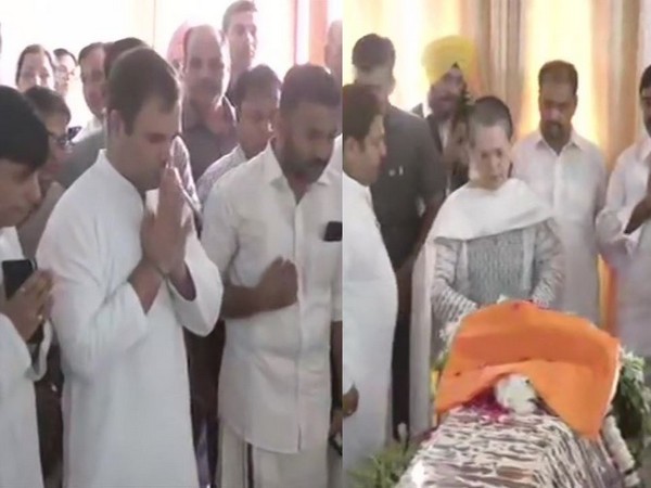Rahul, Sonia paying last tribute to Sushma Swaraj