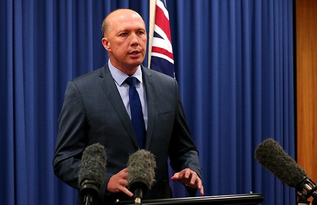 Australian Minister for Home Affairs Peter Dutton
