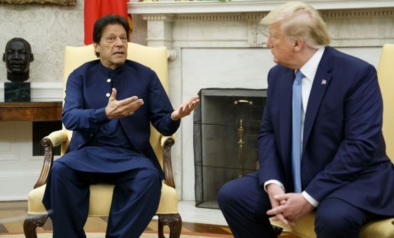 Pakistan Prime Minister Imran Khan and US President Donald Trump