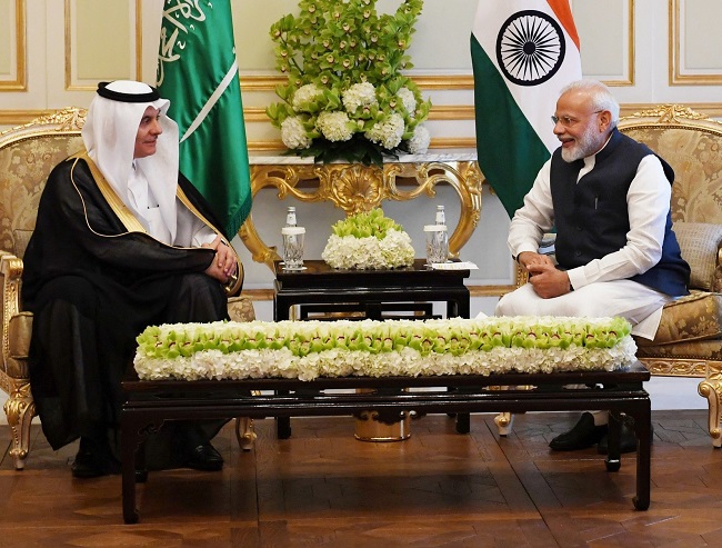 PM Narendra Modi meets Saudi Environment Minister Abdulrahman bin Abdulmohsen Al-Fadley