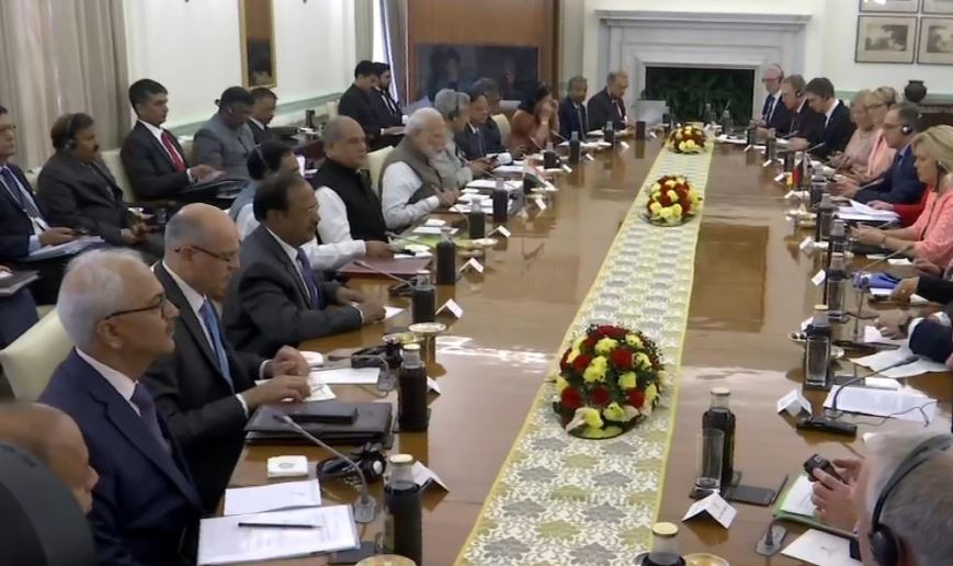 India German delegation level talks underway