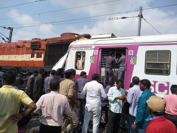 Visual of the accident that took place at the Kacheguda Railway Station in Hyderabad on Monday