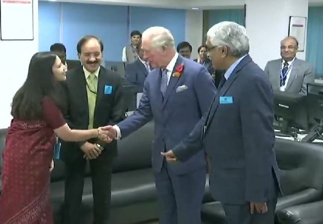 Prince Charles visits India Meteorological Department in New Delhi