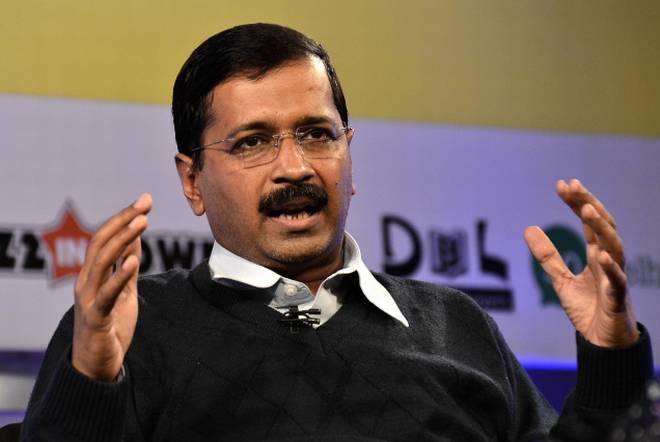 Chief Minister Arvind Kejriwal speaking to reporters in New Delhi on Friday