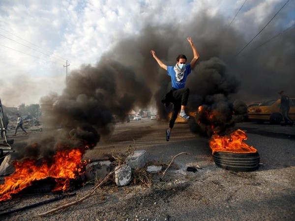 Photo from the ongoing protests in Basra, Iraq