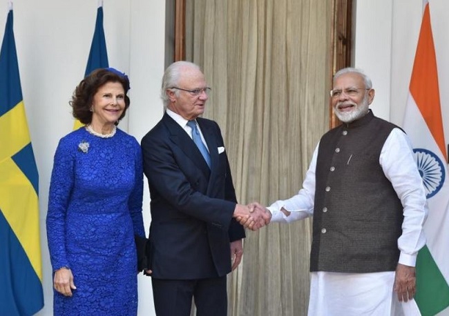 Swedish King Hubertus, Queen Silvia meet PM Narendra Modi
