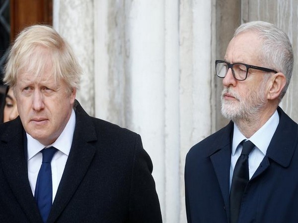Britain's Prime Minister Boris Johnson and Britain's opposition Labour Party leader Jeremy Corbyn