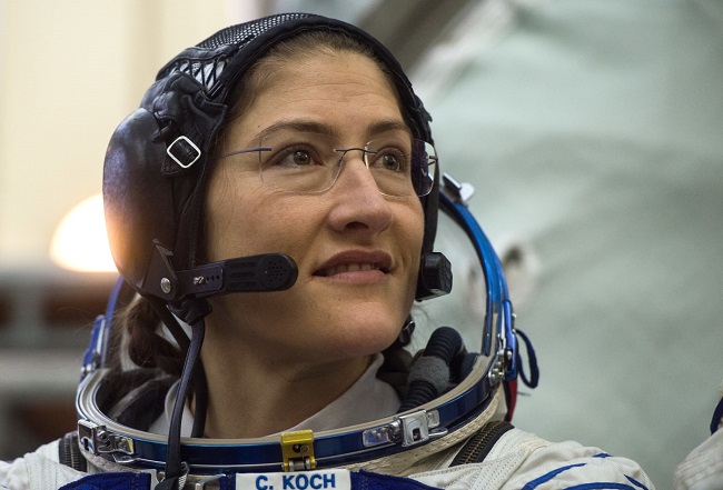 U.S. astronaut Christina Koch
