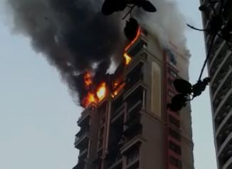 Fire broke out at high-rise apartment building in Navi Mumbai