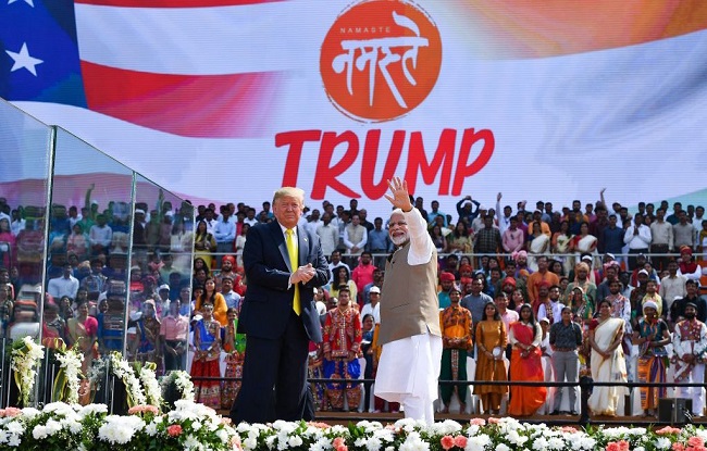 US President Donald Trump with Prime Minister Narendra Modi