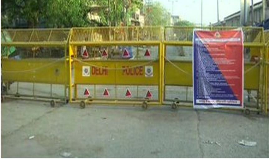 Delhi police have sealed several areas due to COVID-19 outbreak