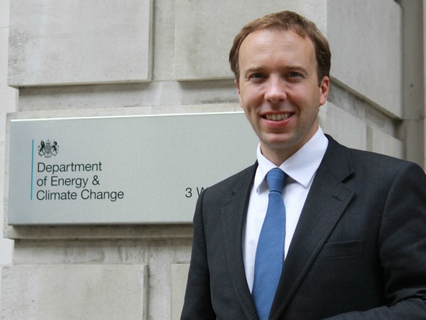 British Secretary of State for Health and Social Care Matt Hancock
