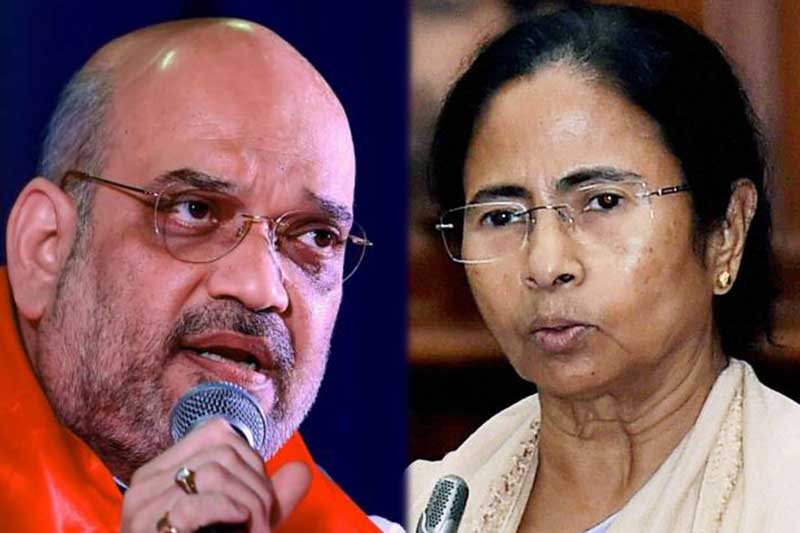 Union Home Minister Amit Shah and West Bengal Chief Minister Mamata Banerjee