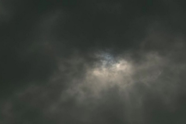Solar eclipse seen in Delhi