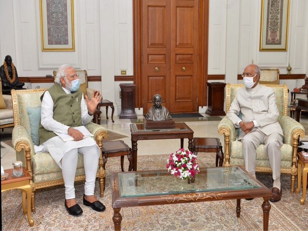 Prime Minister Narendra Modi  and  President Ram Nath Kovind