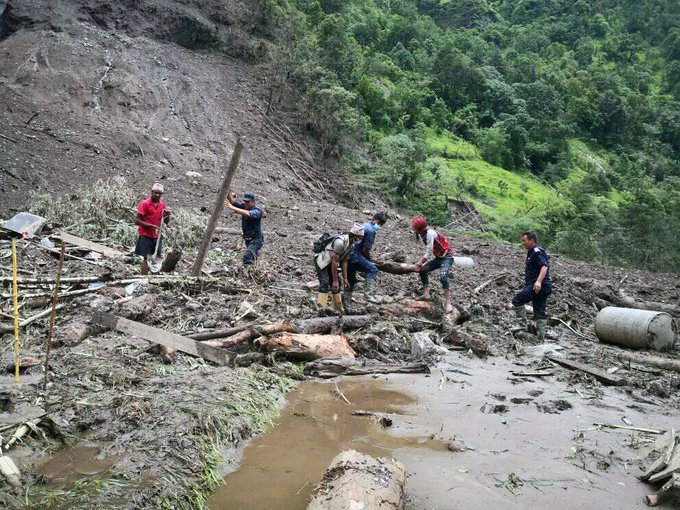 Landslide in Nepal