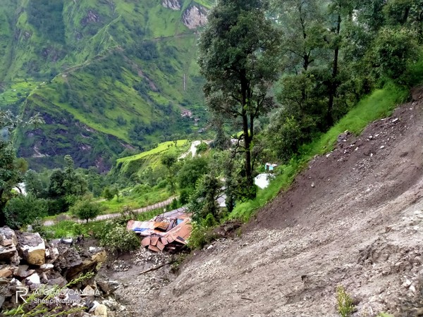 Visual of an area in Pithoragarh district where cloudburst occurred.