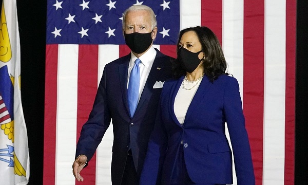 Joe Biden and Senator Kamala Harris