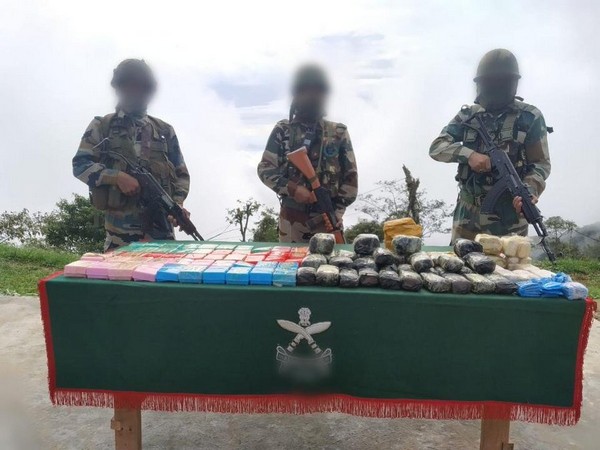 Drugs worth Rs 6.4 crore seized by Assam Rifles in Assam.