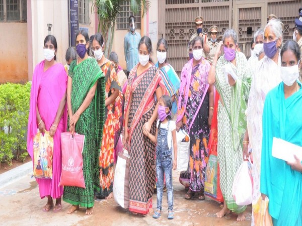 53 female prisoners were released from difference jails in Andhra Pradesh