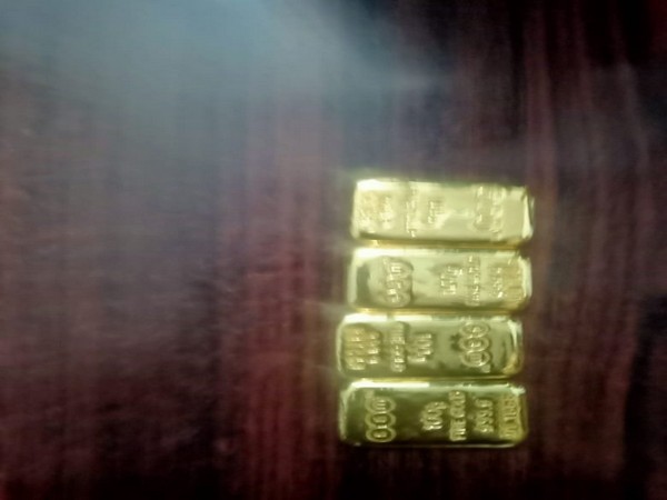 Recovered gold from a passenger at Bhubaneswar Airport
