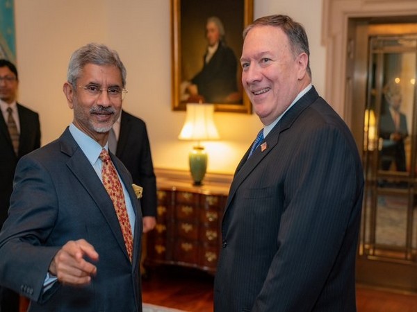 US Secretary of State Michael Pompeo with External Affairs Minister S Jaishankar (Photo Credit - Twitter/Pompeo)
