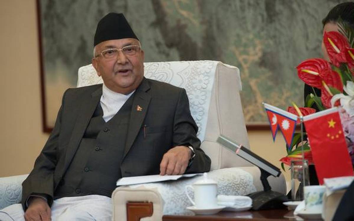 Nepal's caretaker Prime Minister KP Sharma Oli