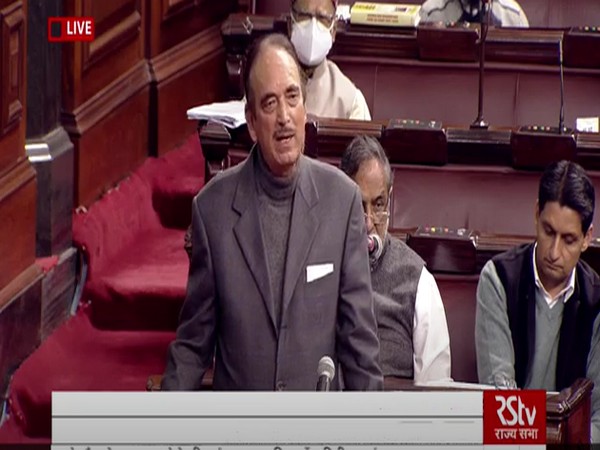 Congress MP Ghulam Nabi Azad during his retirement speech in Rajya Sabha speech on Tuesday.