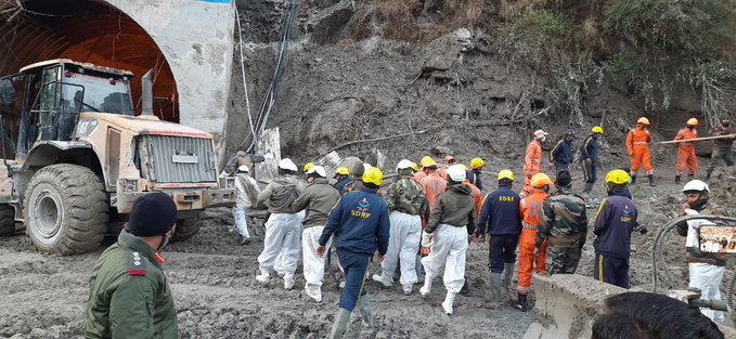 operation to rescue those trapped in Tapovan tunnel on