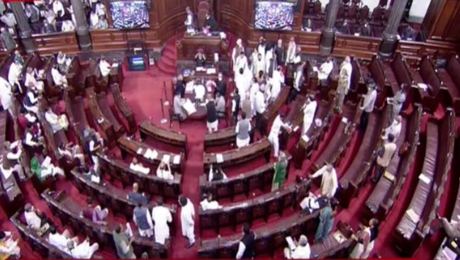 Earlier today, Rajya Sabha was adjourned till 2 pm