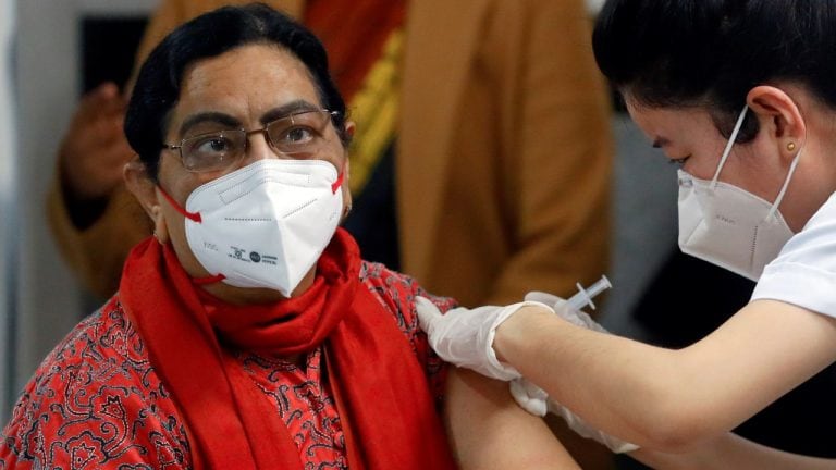 Woman getting vaccinated for COVID-19  (File Photo)