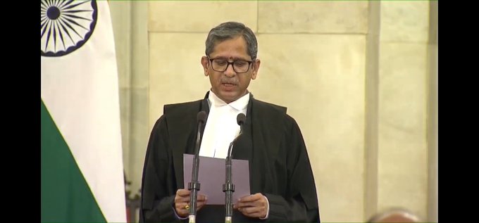 Justice N.V Ramana takes oath as 48th Chief Justice of India