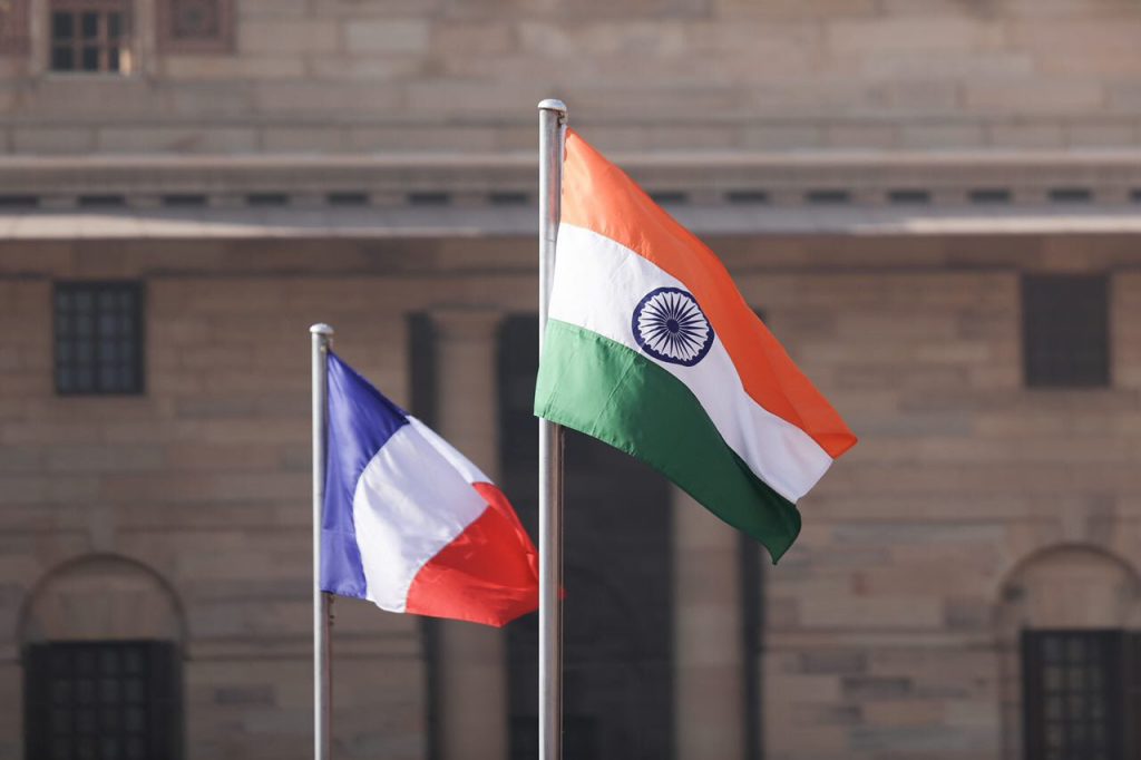 Indian and France Flags (File Photo)