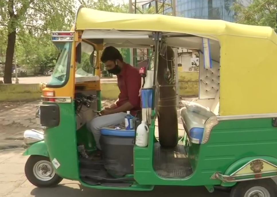Javed Khan's ambulance-like auto