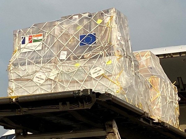 A consignment of essential medical supplies and equipment from France reached India on Sunday.