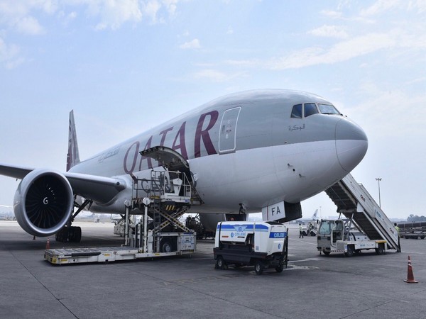 Qatar Airways facilitating British oxygen company shipment of 1350 oxygen cylinders. (Twitter/Arindam Bagchi)