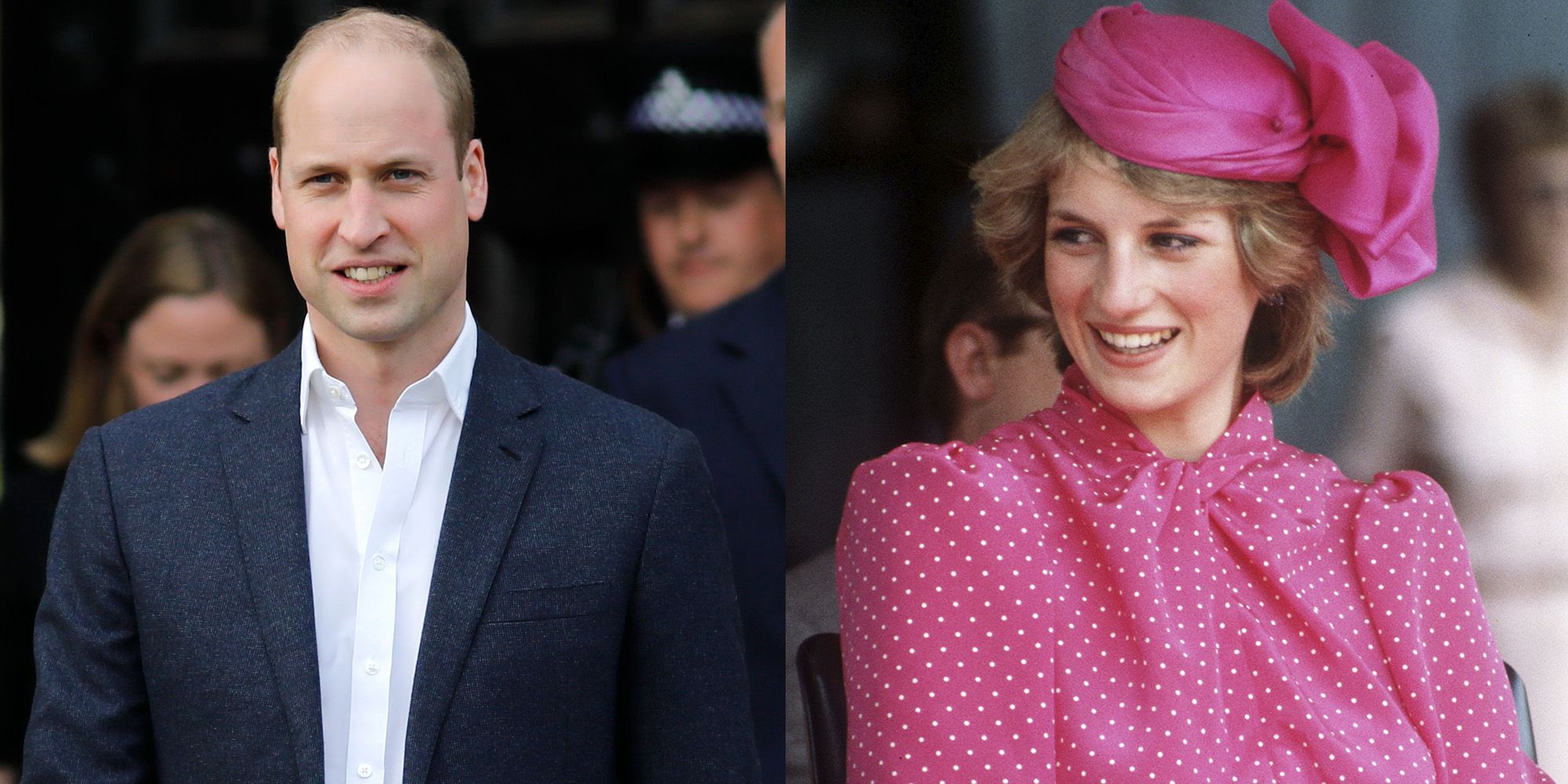 Prince William and  Princess Diana