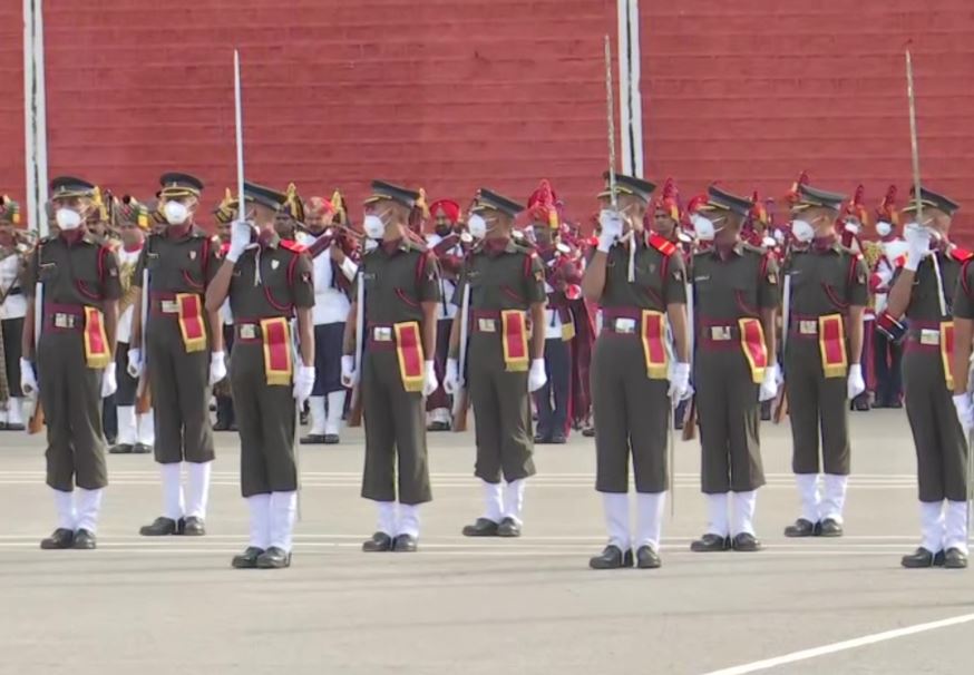 Passing out parade underway at IMA