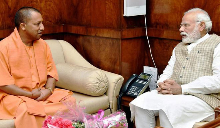Yogi with PM Modi (File Photo)