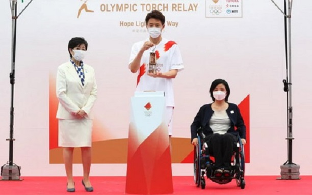 Olympic flame arrives in Tokyo