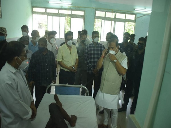 Assam CM Himanta visits Silchar Medical College and Hospital to meet police personnel injured