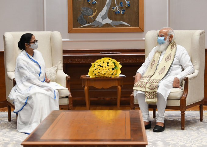 WB CM Mamata Banerjee meets PM Narendra Modi