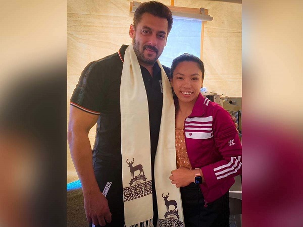 Salman Khan meets Olympian Mirabai Chanu