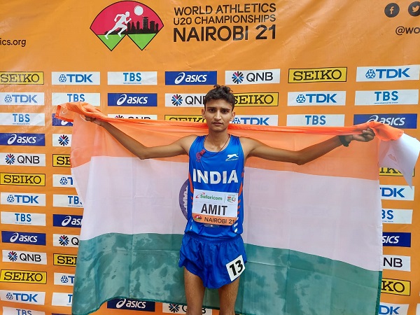 India's Amit Khatri wins silver in 10,000m race walk (Pic Source: Athletics Federation of India)