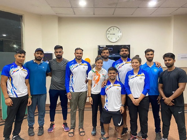 SAI hosts dinner for Indian contingent (PIC Credit- SAImedia Twitter)