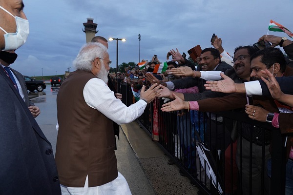 Ecstatic Indian-Americans welcome PM Modi in Washington (Pic Source- Prime Minister of India Twitter)