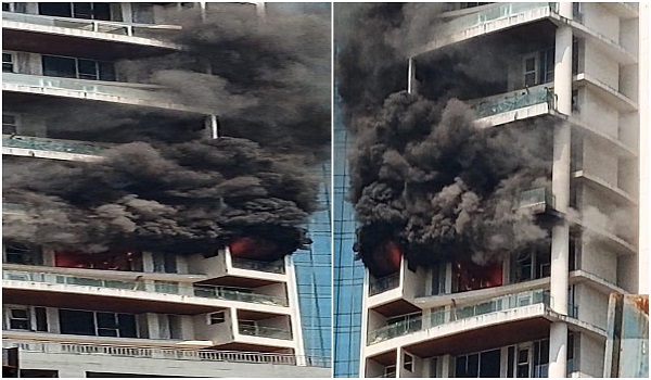 Massive fire breaks out at Avighna park apartment